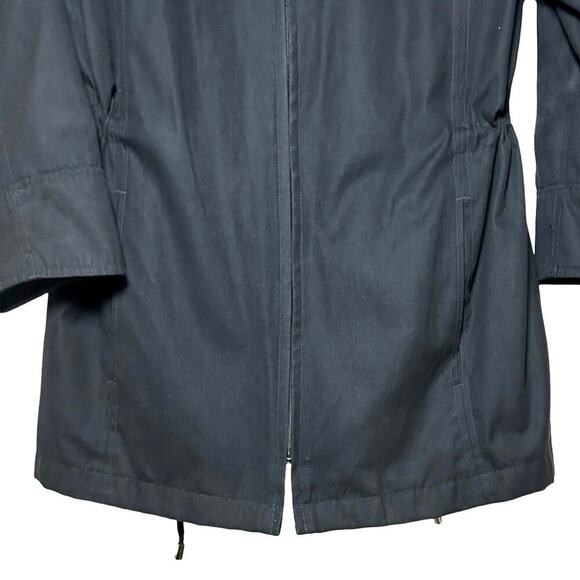 London Fog Women’s Water Resistant Hooded Raincoat Black Size Large - Picture 4 of 9